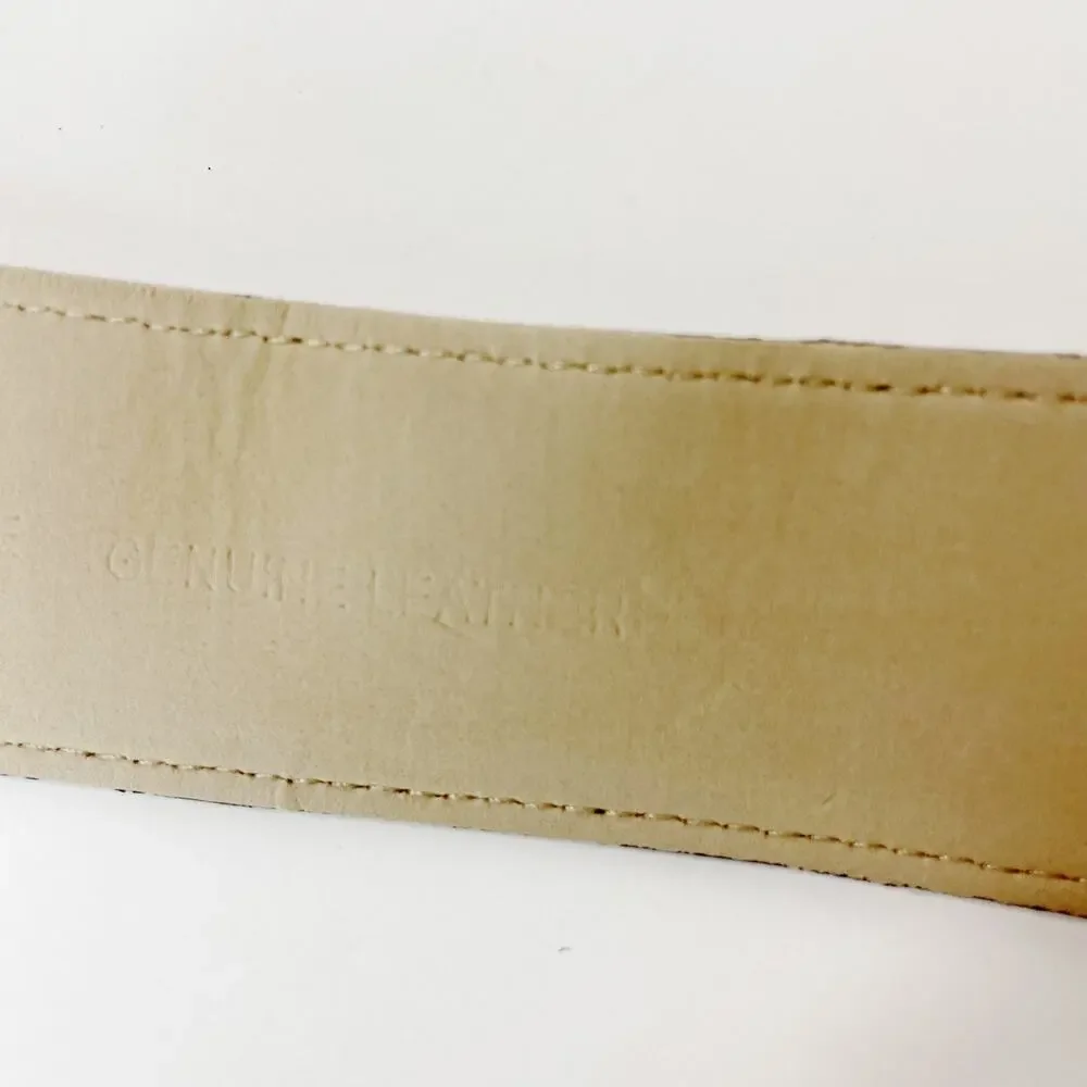 MICHAEL Michael Kors Black Leather Belt Size Large